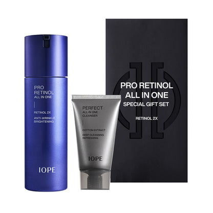 IOPE Men Pro Retinol All In One 120ml+Cleansing Foam