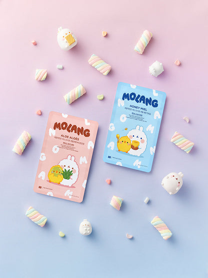 THE FACE SHOP Real Nature Honey Face Mask Set 20gX10ea (MOLANG Edition)