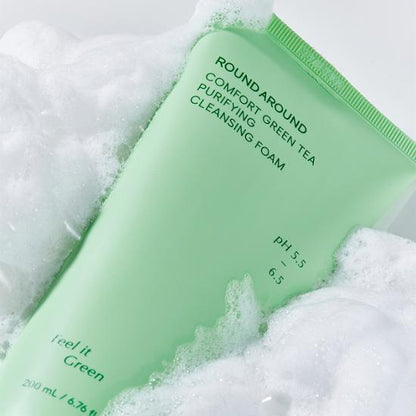 ROUND AROUND Comfort Green Tea Purifying Cleansing Foam