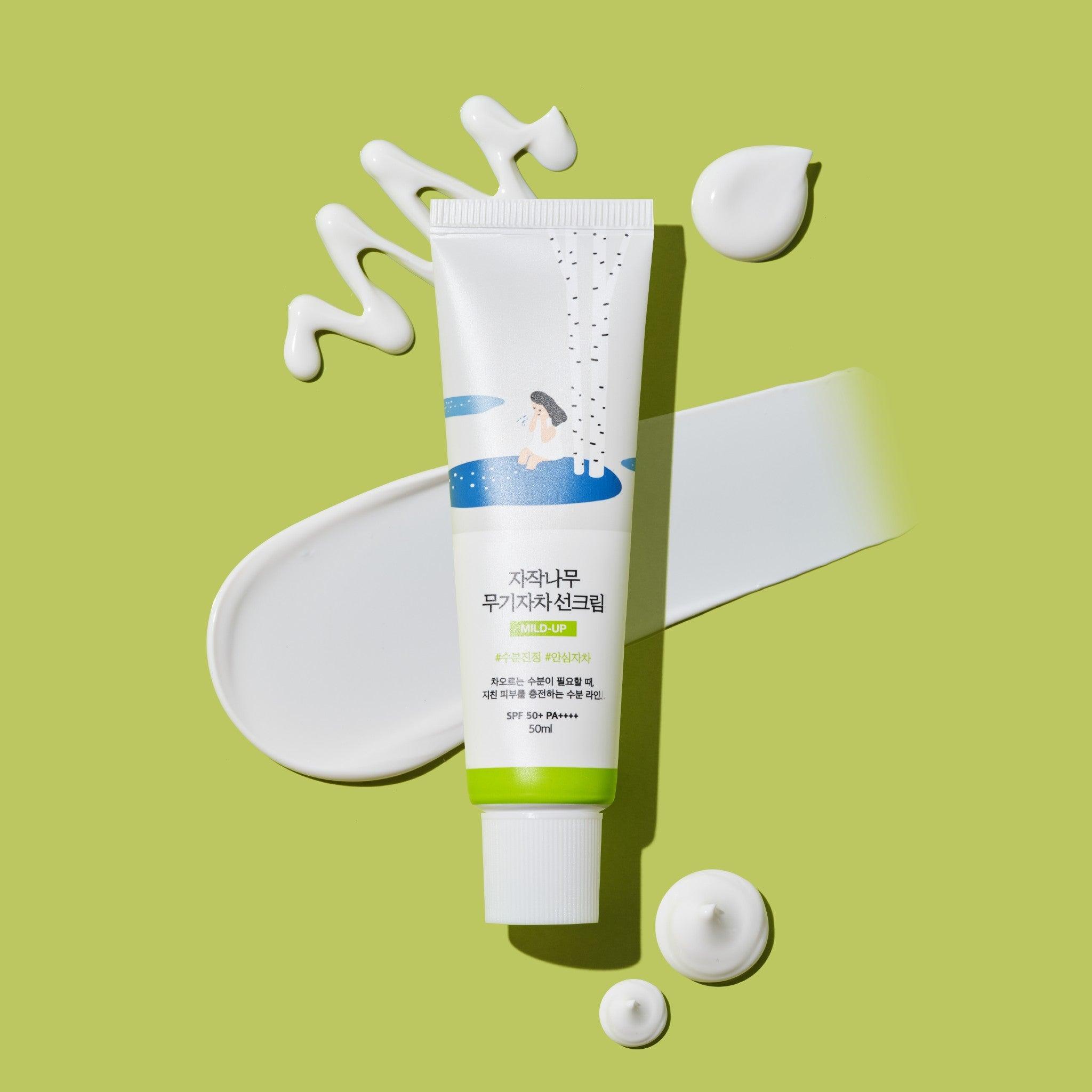 Round Lab Birch Moisturizing Mild-Up Sunscreen 50ml (SPF 50+ PA++++) - Koreanskinca.re