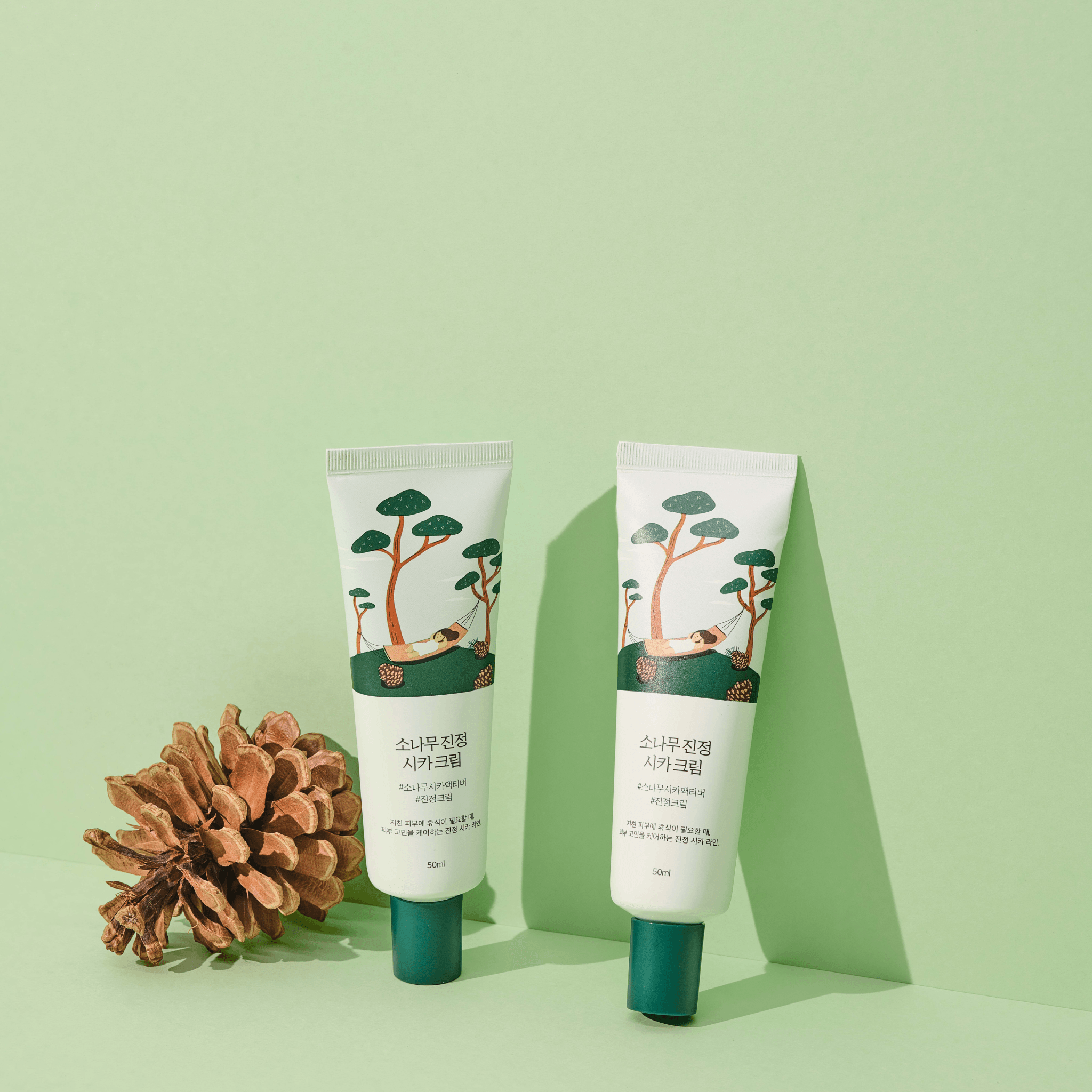 Round Lab Pine Calming Cica Cream 50ml - Koreanskinca.re