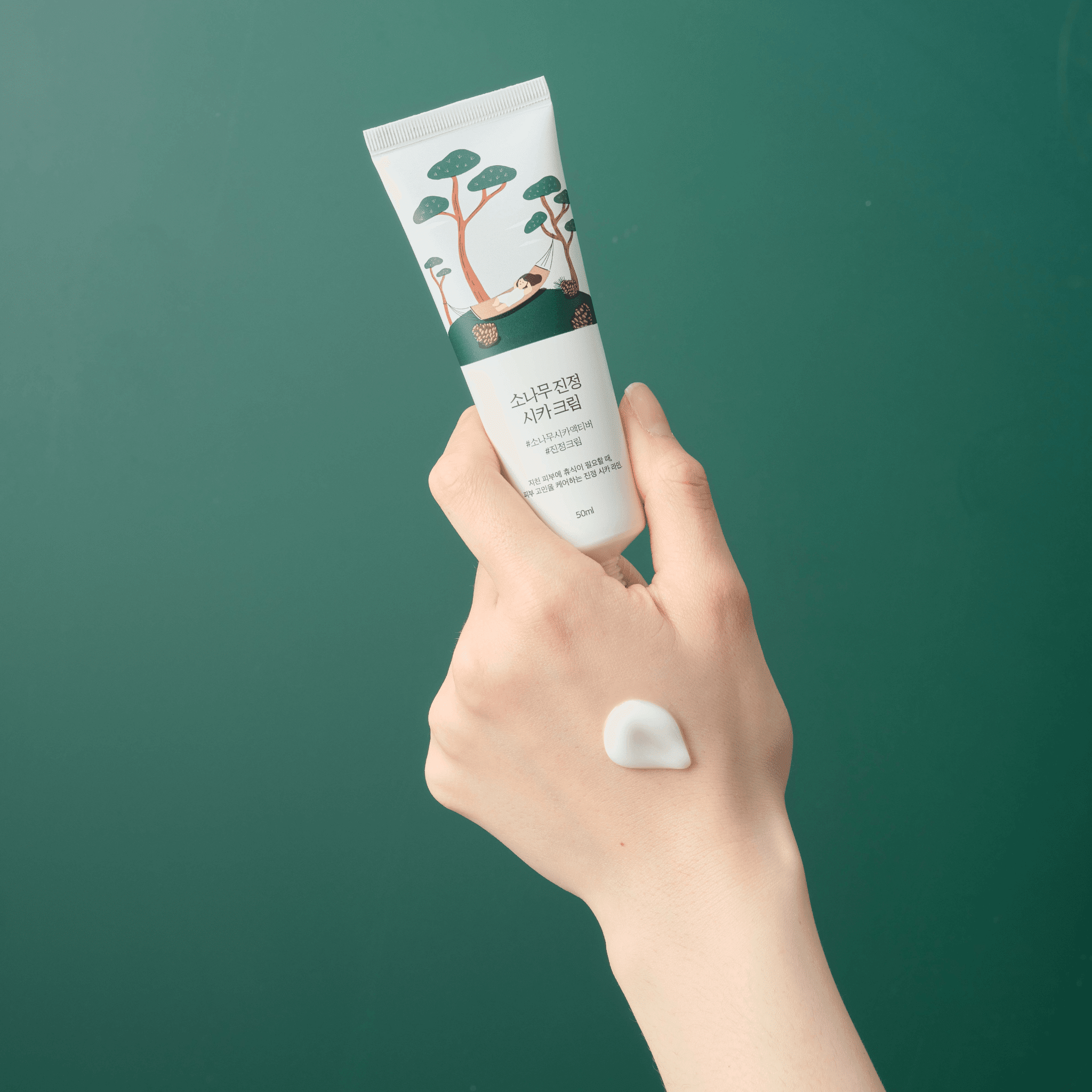 Round Lab Pine Calming Cica Cream 50ml - Koreanskinca.re