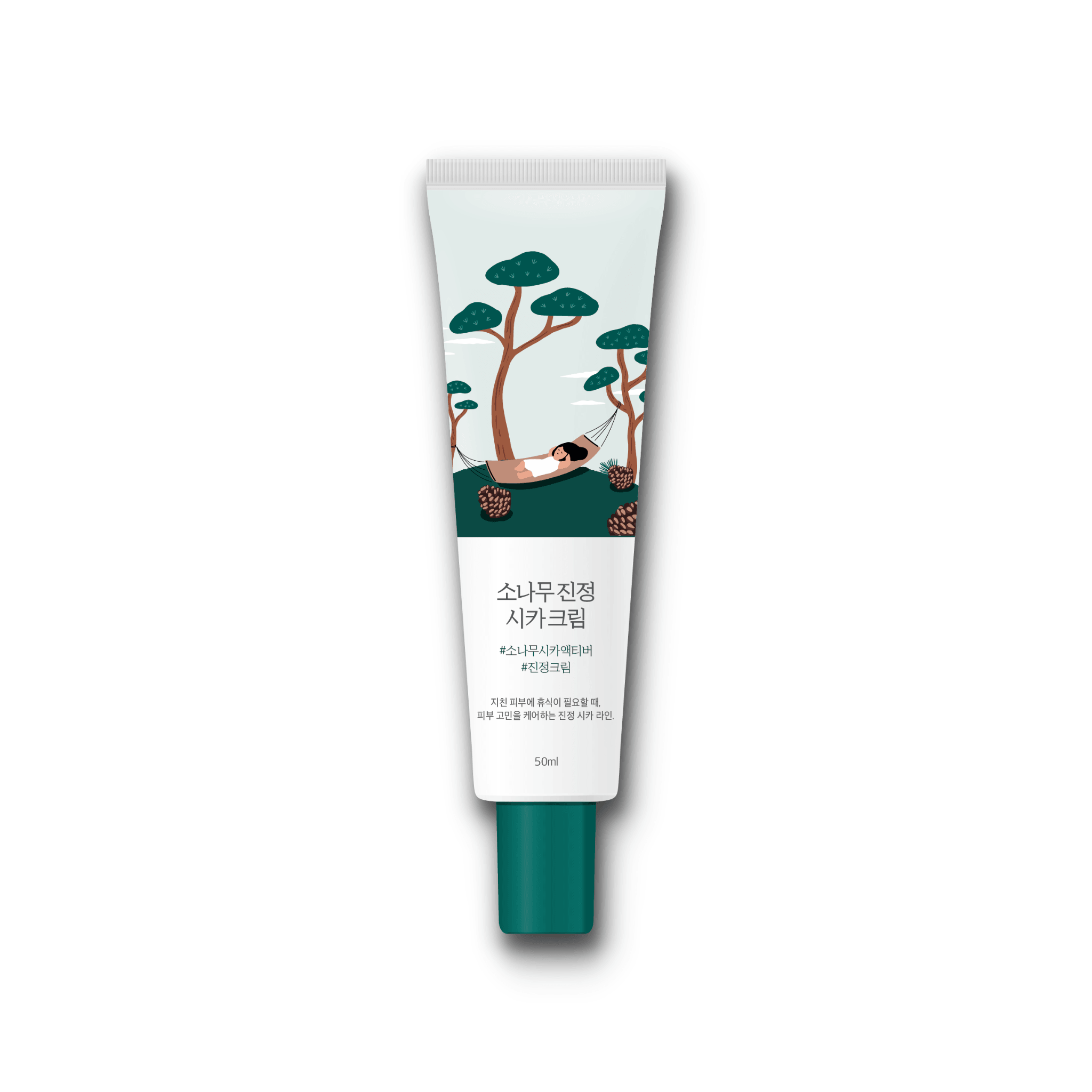 Round Lab Pine Calming Cica Cream 50ml - Koreanskinca.re