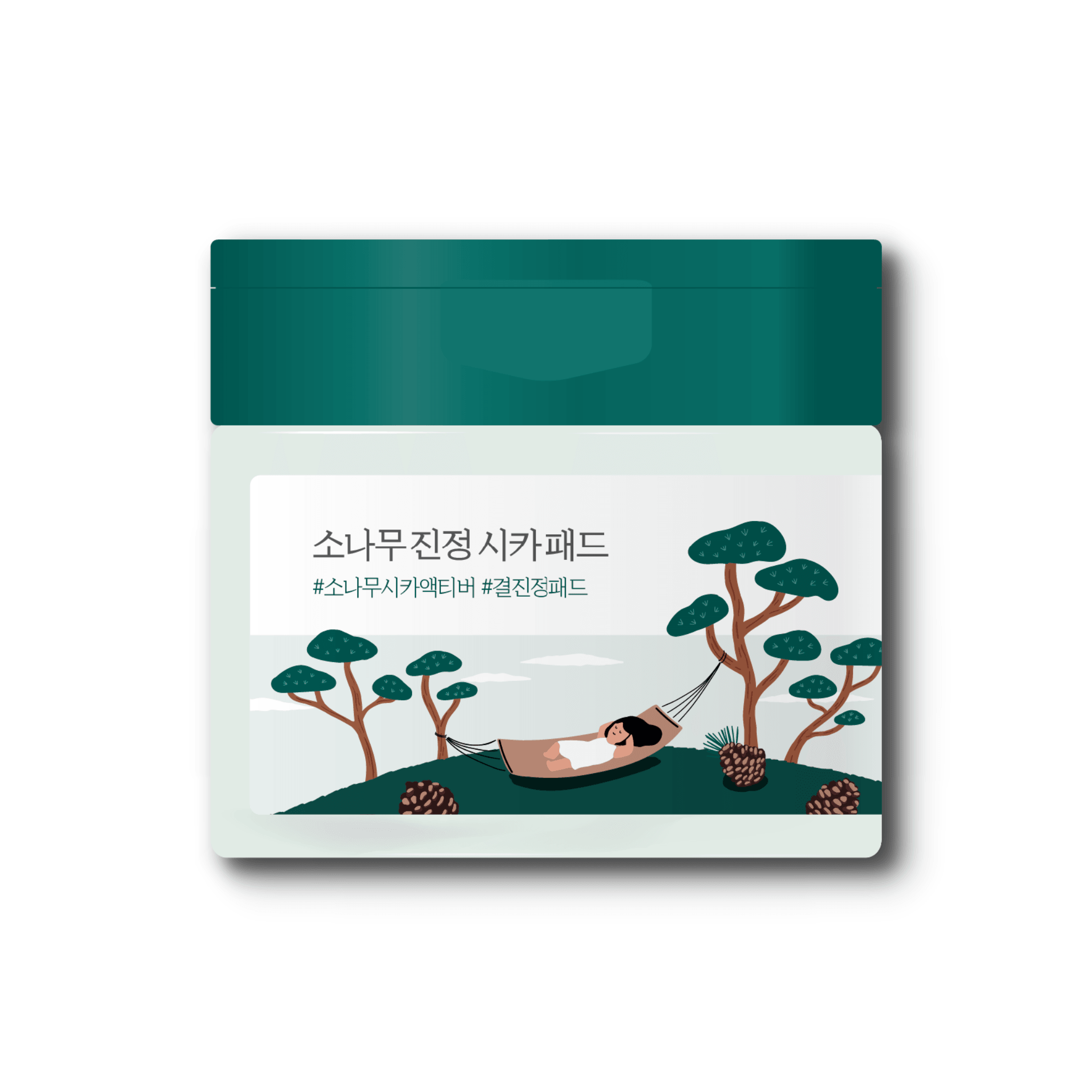 Round Lab Pine Calming Cica Pad 50 pieces - Koreanskinca.re