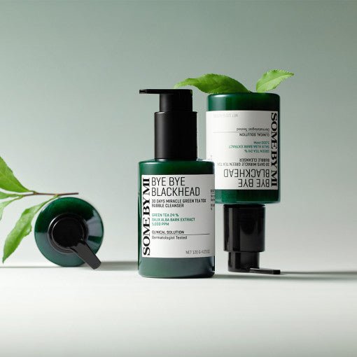 [SOME BY MI] Bye Bye Blackhead 30 Days Miracle Green Tea Tox Bubble Cleanser 120g - Koreanskinca.re