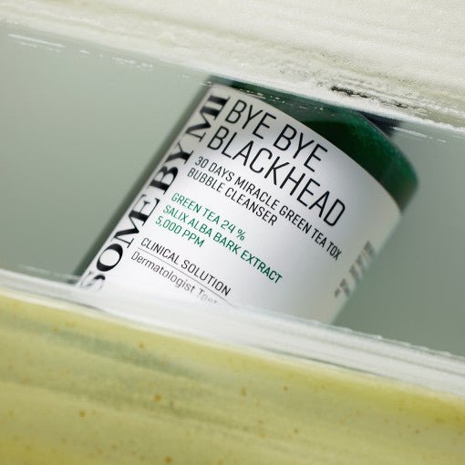 [SOME BY MI] Bye Bye Blackhead 30 Days Miracle Green Tea Tox Bubble Cleanser 120g - Koreanskinca.re