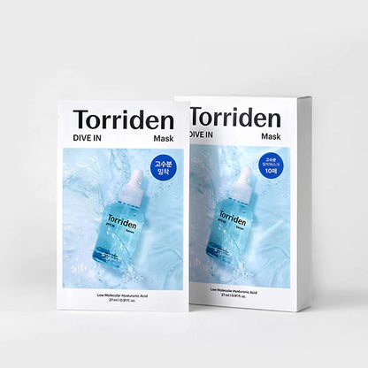 Torriden Dive-In Low Molecule Hyaluronic Acid Mask Sheet 10ea