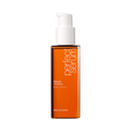 A set of five bottles of [mise en scene] Perfect Repair Serum in various colors, each with a pump dispenser.